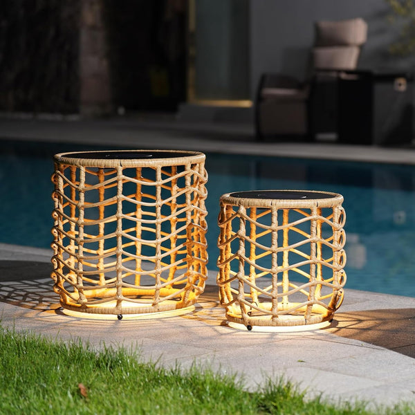 Illuminated End Table Set