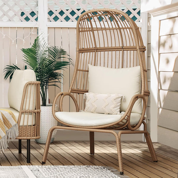 Wicker Narrow Egg Chair